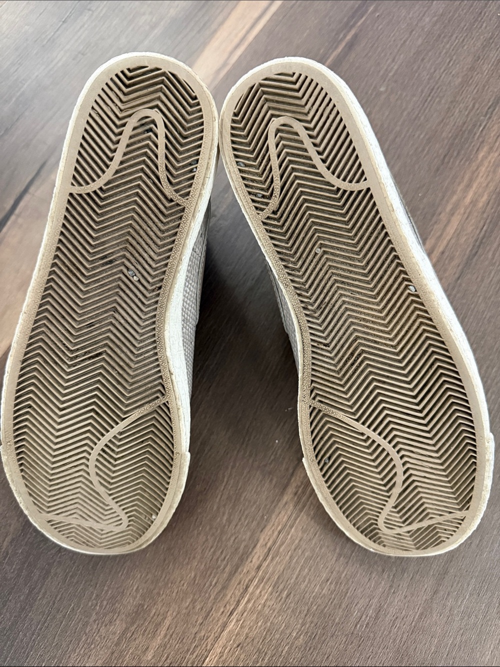 Nike Women's Blazer Mid Sneakers in Taupe/Beige - Picture 7 of 7